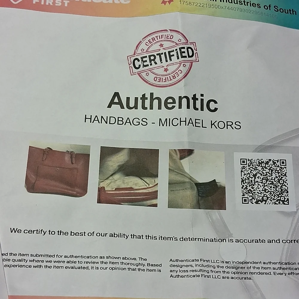 Michael Kors Burgundy Tote Bag - Classic Leather Shoulder Bag - Picture 14 of 14